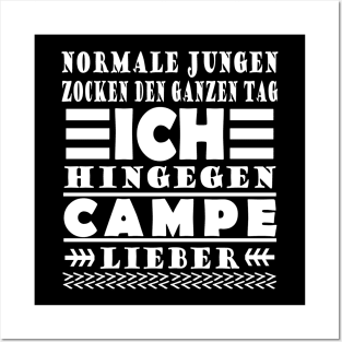 Campen Lagerfeuer Geschenk Wohnwagen Männer Posters and Art